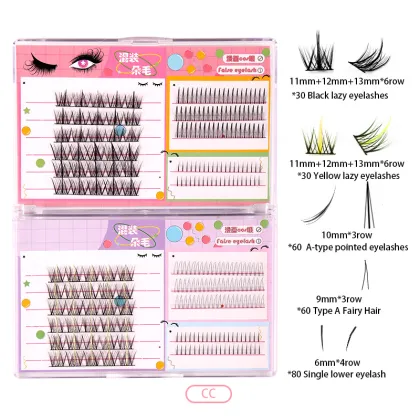 Color Trilogy Natural Single Colored False Eyelashes for Wholesale