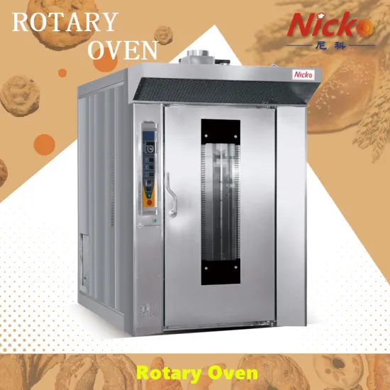 64 Trays Gas Rotary Baking Oven Biscuit Machinery for Bread Machine