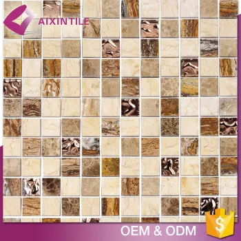 China Hot Sale Mordern Mix Stone Ceramic Glass Mosaic Tile