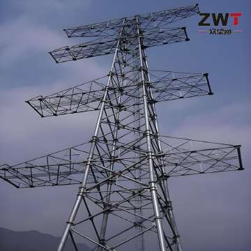 torre de transmissão de energia tubular de aço