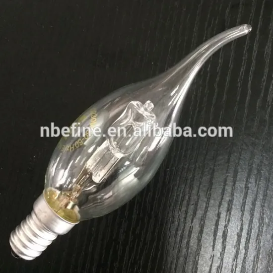 energy saving C35 halogen candle flame 18W 28W 42W