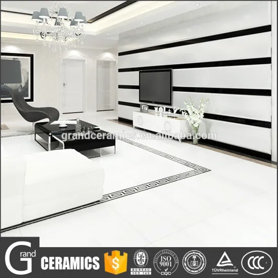 Manufacture construction 60x60 white polished porcelain tile