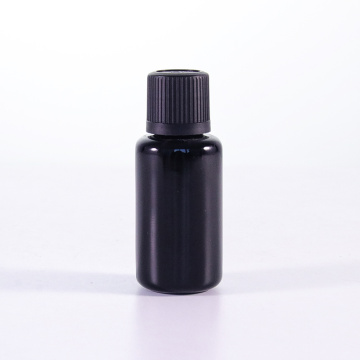 30 ml schwarze Glasflasche mit kindresistenten Kappen