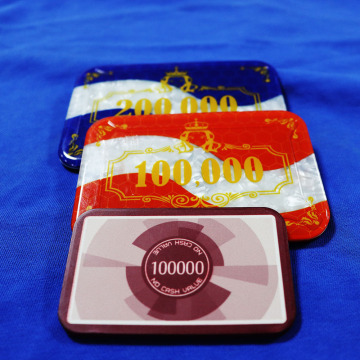 Custom High Quality 14g Casino Ceramic Clay Royal Poker Chips with Denominations