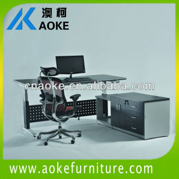 Different heights electric standing office worktable