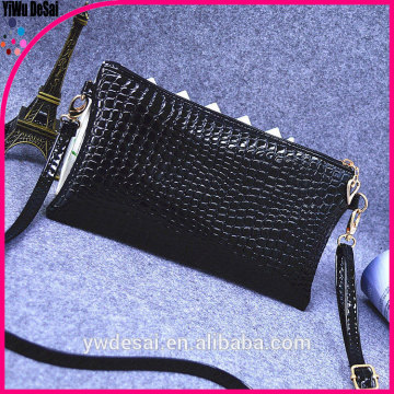 crocodile grain bags long strap handbags Single shoulder bag