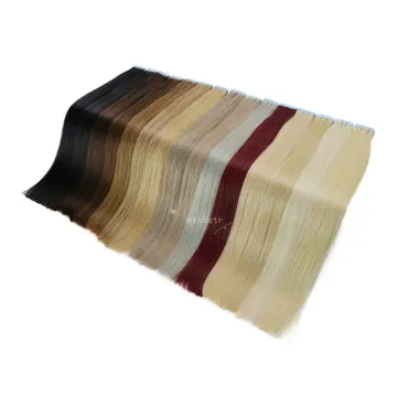 Top Quality Virgin cuticle remy European Human Hair Extensions 100% Remy Double Drawn Tape in Hair Extensions