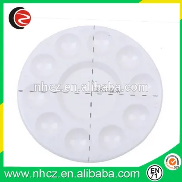 White Round Artist Palette