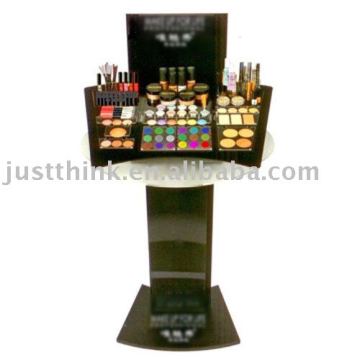 Customized Acrylic + Wood Cosmetic Floor Display FZ-FD10830