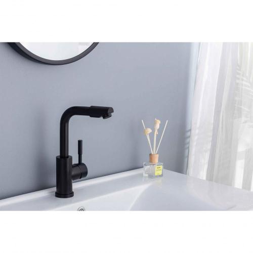 Basin Mixer Faucet Stainless steel black single handle bathroom basin faucet Manufactory