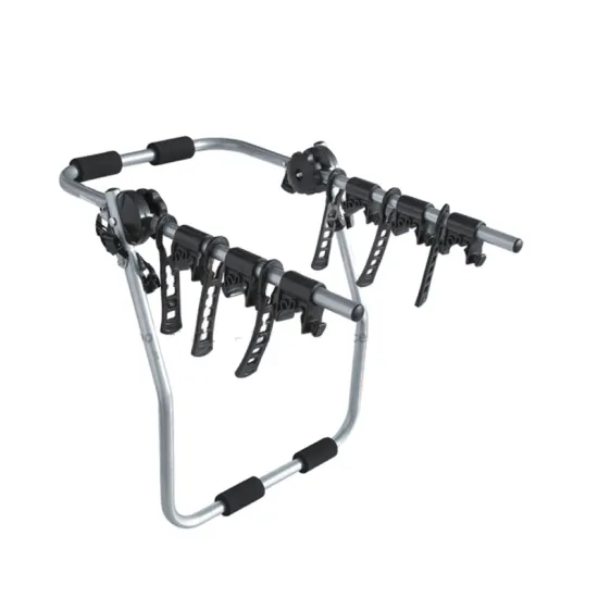 Iron rear bicycle carrier cheap price carry three bikes load 45KGS Hitch Rear Bike Rack