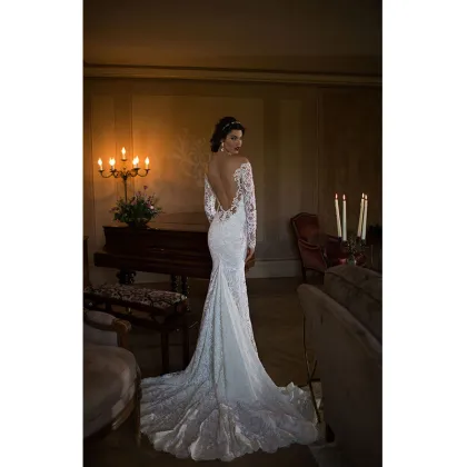 Lace Mermaid Gown Bridal Wedding Dress (Dream-100103)