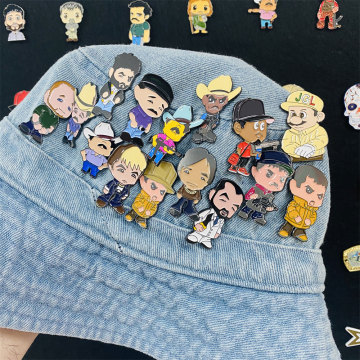 Wholesale Custom Logo Metal Badges and Lapel Pins for Fashion Clothes