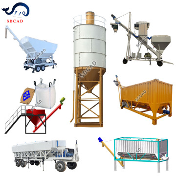 Customized Mobile Cement Silo with Auger: 4mm Q235B Construction for 5 Cubic Yard Capacity