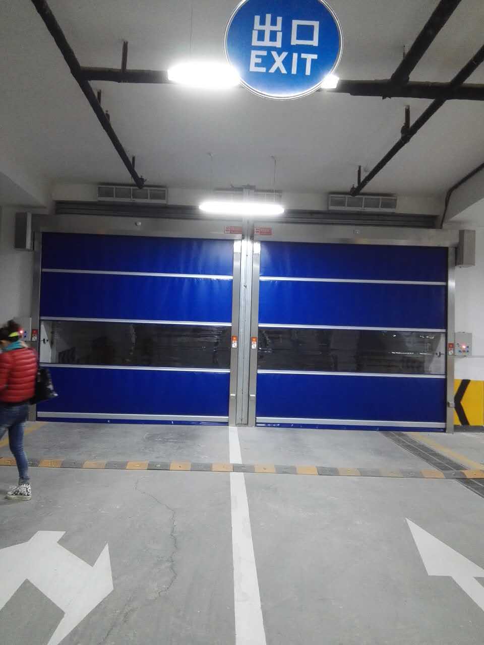 PVC fabric high speed fold up door