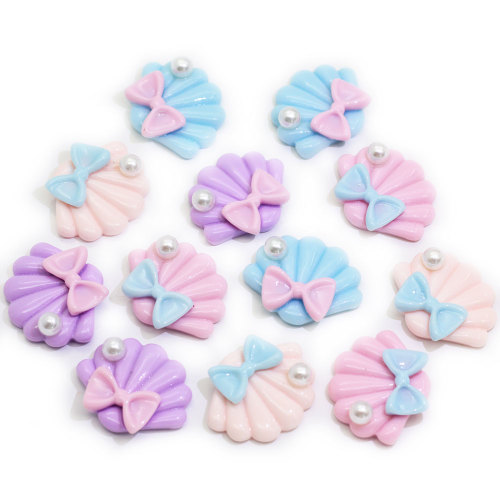 Günstige Großhandel Shell 100pcs / Tasche Flat Back Perlen Charms DIY Artikel für Kinder Schlafzimmer Dekoration Perlen Spacer