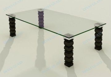elegant glass table bases