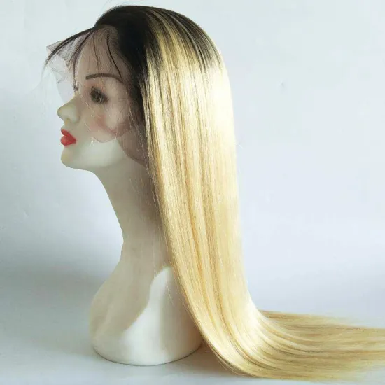 12A Grade Wavy Straight Lace Frontal 100% Human Hair Wigs 613 Color Blonde Human Hair Wig With Baby Hair