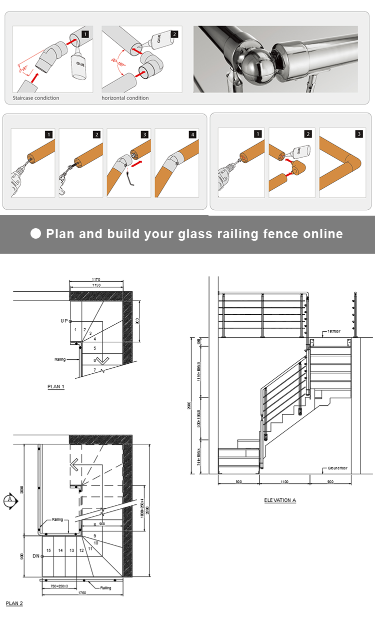 Cross Level Railing Stainless Steel Cross Tube Railing For High-quality Indoor And Outdoor ...