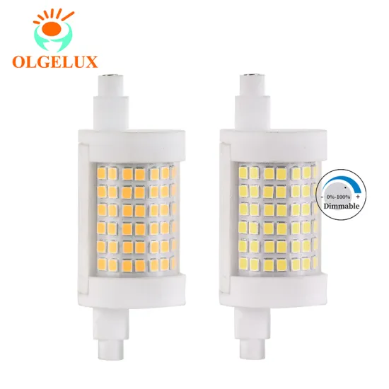 High Brightness R7S LED Light Lamps, 6000K, 11W, 220-240V, Dimmable