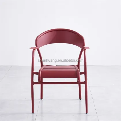 New Design Outdoor Metal Chairs & Courtyard Aluminum Furniture Dining Sets