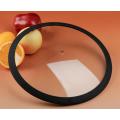 20cm Black round dome silicone glass lid