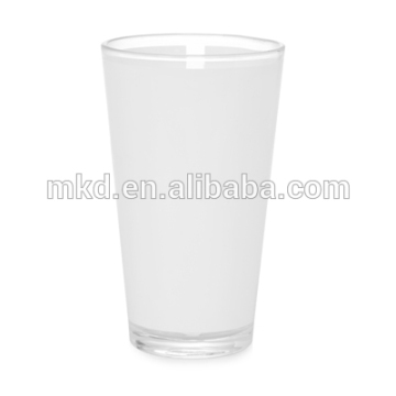 MEIKEDA 17oz White blank sublimation clear glass coffee mug