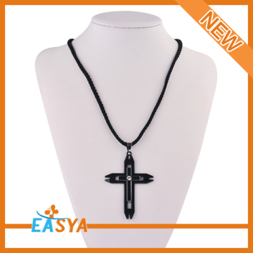 Black Small Cross Necklace Cross Jewelry