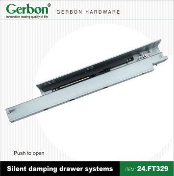 push to open under mount concealed drawer slide