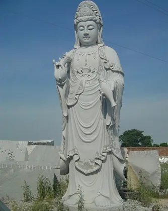 Popular Designs Life Size Marble Kuan Yin Statue