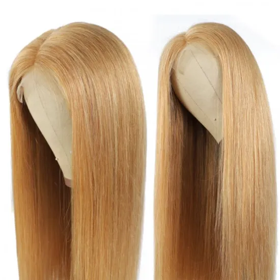 Uniky Ombre Wig Vendor Wholesale 27 Color Honey Blonde Ombre Hair Wig Mink Brazilian Virgin Human Hair HD Lace Front Wig