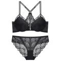 Ensemble de soutien-gorge en dentelle avec fermeture à l&#39;avant et au dos Beauty