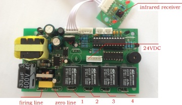 Output 24VDC Fireplace Remote Control Mainboard Parameters and Functions