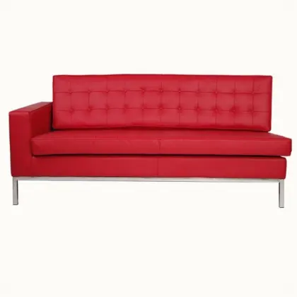 knoll leather corner sofa