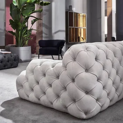 Customized Post Modern Italian Leather Edward Sofa Set