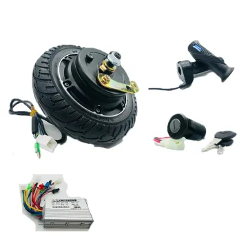 48V 350W Brushless Wheel Hub Motor Controller with Electric Door Lock, Turnbuckle Kit & Drum Brake Motor