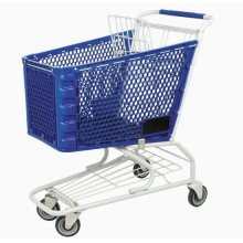 100L-250L American Style Supermarket Plastic Shopping Carts