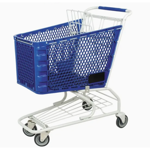 100L-250L American Style Supermarket Plastic Shopping Carts