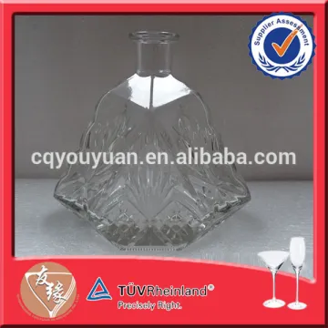 Super Flint Glass Bottles Drink Unique Cognac 750ML Glass Bottles