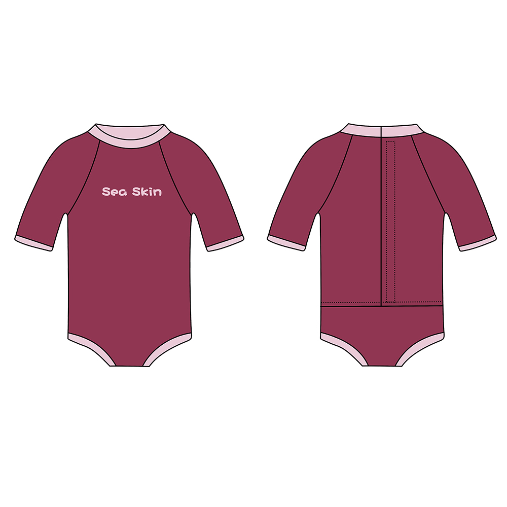 Roupa de banho infantil de neoprene Seaskin All In One