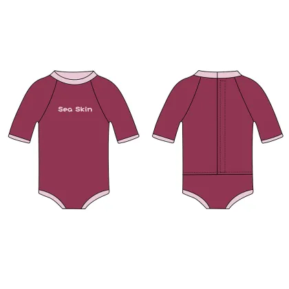 Seaskin Neoprene Girls Toddler Warm Swimsuit Wetsuits
