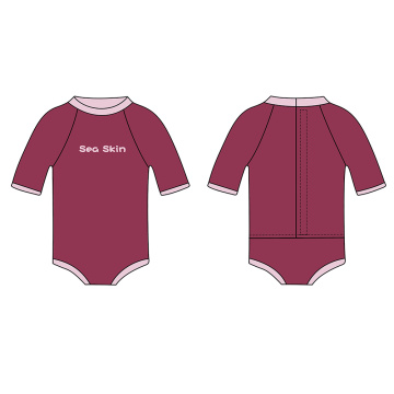 Mute per costume da bagno caldo per bambina in neoprene Seaskin