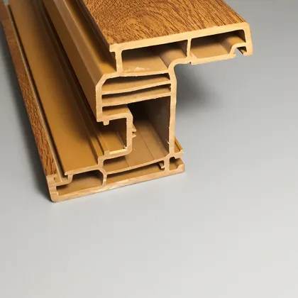 Golden Oak Foil Laminated PVC Window Door Profile