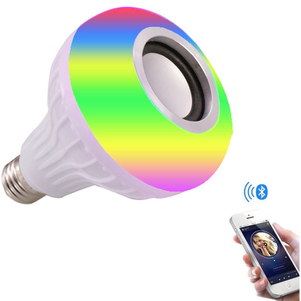 E26 E27 Base Rgb Multicolor Remote Control Wireless Led Smart Bulb