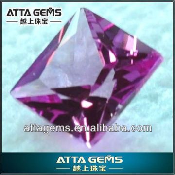 perfect princess cutting gemstone #2created pink sapphire-synthetic corundum