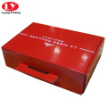 Custom Printed Corrugated Food Box With Punch Handle