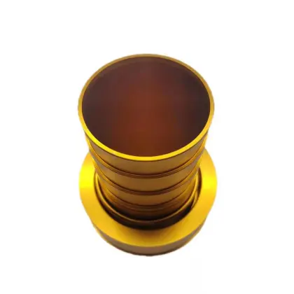 Custom CNC golden anodized parts