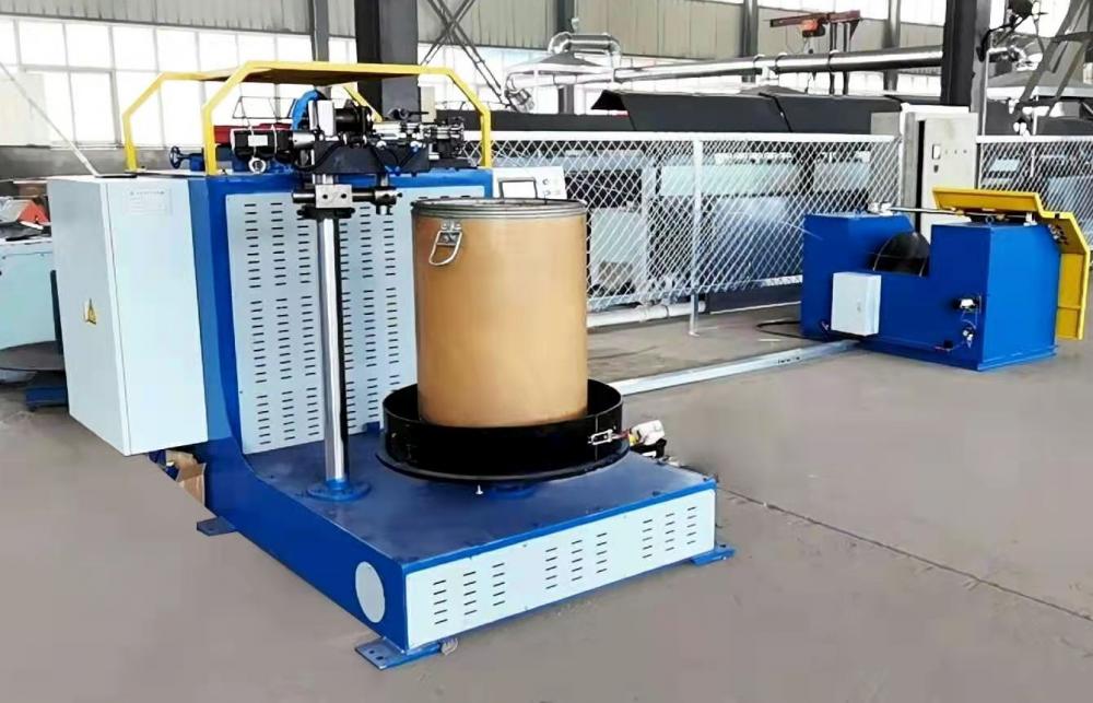 pail packing line for flux wire