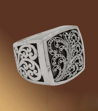 2012 craft boncuk nefis ile 925 sterling gümüş yüzük tasarımı