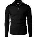 Men's Casual Quarter Zip Pullover Sweater